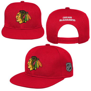 Chicago Blackhawks детска шапка с  козирка flat Logo Flatbrim Snapback