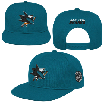 San Jose Sharks детска шапка с  козирка flat Logo Flatbrim Snapback