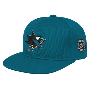 San Jose Sharks детска шапка с  козирка flat Logo Flatbrim Snapback