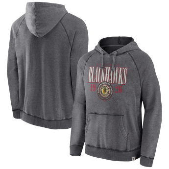 Chicago Blackhawks мъжки суитшърт с качулка A/LS Hoodie grey