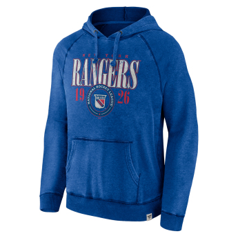 New York Rangers мъжки суитшърт с качулка A/LS Hoodie blue