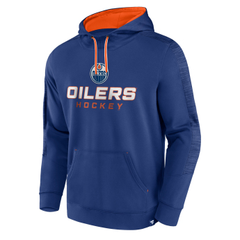 Edmonton Oilers мъжки суитшърт с качулка Poly Fleece POH blue
