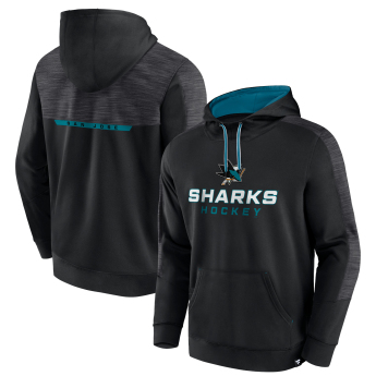 San Jose Sharks мъжки суитшърт с качулка Poly Fleece POH black