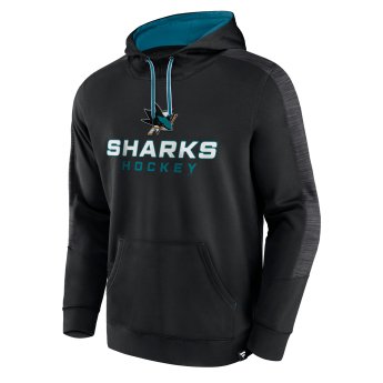 San Jose Sharks мъжки суитшърт с качулка Poly Fleece POH black
