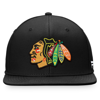 Chicago Blackhawks шапка с козирка flat Core Snapback black