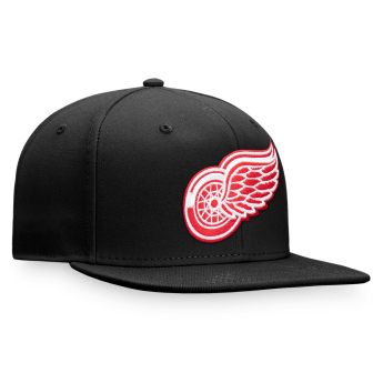 Detroit Red Wings шапка с козирка flat Core Snapback black