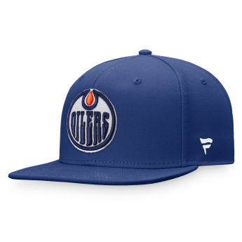 Edmonton Oilers шапка с козирка flat Core Snapback blue