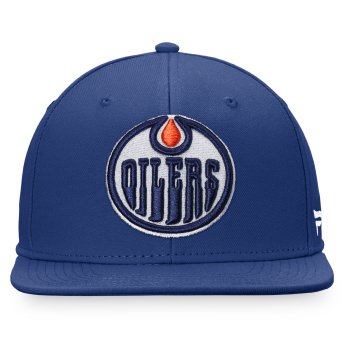Edmonton Oilers шапка с козирка flat Core Snapback blue