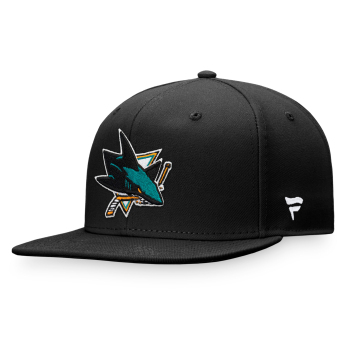 San Jose Sharks шапка с козирка flat Core Snapback black