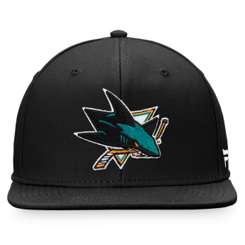 San Jose Sharks шапка с козирка flat Core Snapback black
