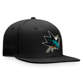 San Jose Sharks шапка с козирка flat Core Snapback black