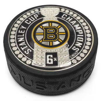 Boston Bruins шайба 6-Time Stanley Cup Champions 3 Dynasty Trimflexx Puck