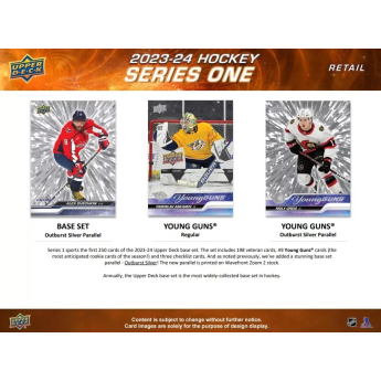 NHL кутии хокей карти NHL 2023-24 Upper Deck Series 1 Tin Box