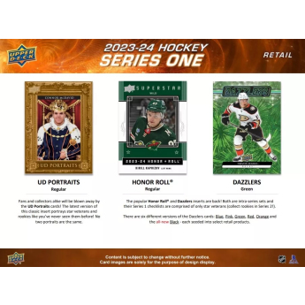 NHL кутии хокей карти NHL 2023-24 Upper Deck Series 1 Tin Box