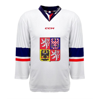 Отбори по хокей хокейна фланелка Czech Republic 2023/24 CCM Fandres replica white
