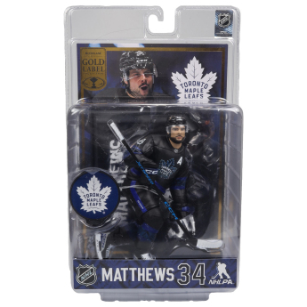 Toronto Maple Leafs фигурка Auston Matthews #34 Figure SportsPicks THIRD JERSEY GOLD LABEL