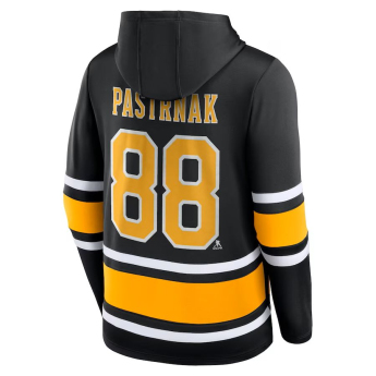 Boston Bruins мъжки суитшърт с качулка Pastrňák Name & Number Lace-Up Pullover Hoodie