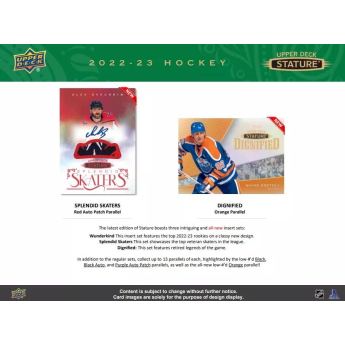 NHL кутии хокей карти NHL 2022-23 Upper Deck Stature Hobby Box