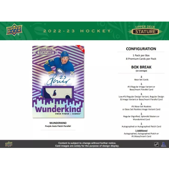 NHL кутии хокей карти NHL 2022-23 Upper Deck Stature Hobby Box