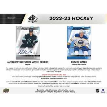 NHL кутии хокей карти NHL 2022-23 Upper Deck SP Hockey Hobby Box