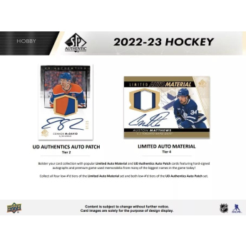NHL кутии хокей карти NHL 2022-23 Upper Deck SP Hockey Hobby Box