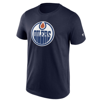 Edmonton Oilers мъжка тениска Primary Logo Graphic T-Shirt blue
