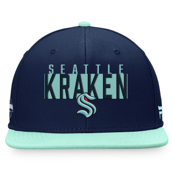 Seattle Kraken шапка с козирка flat Fundamental Color Blocked Snapback