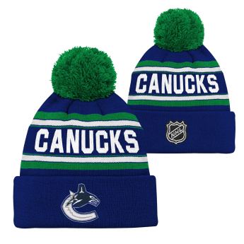 Vancouver Canucks детска зимна шапка Jacquard Cuffed Knit With Pom