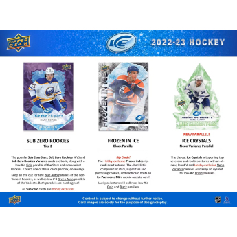 NHL кутии хокей карти NHL 2022-23 Upper Deck Ice Hobby Box