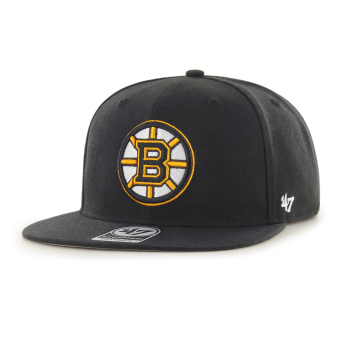 Boston Bruins шапка с козирка flat No Shot 47 CAPTAIN NHL black
