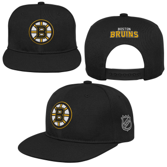 Boston Bruins детска шапка с  козирка flat Logo Flatbrim Snapback