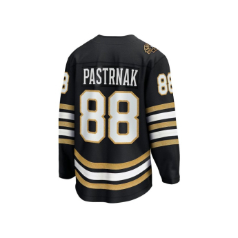 Boston Bruins детска хокейна фланелка David Pastrnak #88 black 100th Anniversary Premier Breakaway Jersey