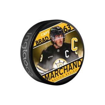 Boston Bruins шайба Brad Marchand #63 Souvenir Collector Hockey Puck In Cube