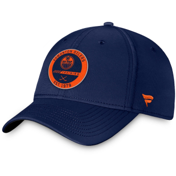 Edmonton Oilers баскетболна шапка с козирка Authentic Pro Training Flex navy