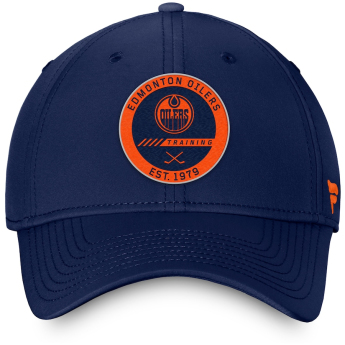 Edmonton Oilers баскетболна шапка с козирка Authentic Pro Training Flex navy