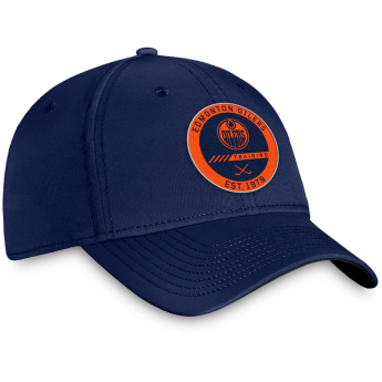 Edmonton Oilers баскетболна шапка с козирка Authentic Pro Training Flex navy