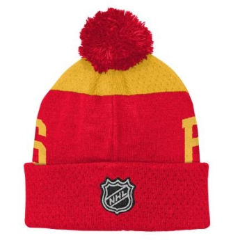 Calgary Flames детска зимна шапка Stetchark Knit