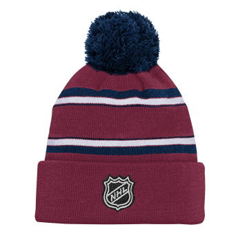Colorado Avalanche детска зимна шапка Jacquard Cuffed Knit With Pom
