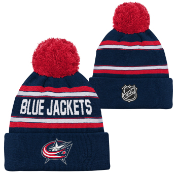 Columbus Blue Jackets детска зимна шапка Jacquard Cuffed Knit With Pom