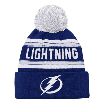 Tampa Bay Lightning детска зимна шапка Jacquard Cuffed Knit With Pom