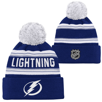 Tampa Bay Lightning детска зимна шапка Jacquard Cuffed Knit With Pom