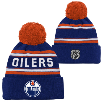 Edmonton Oilers детска зимна шапка Jacquard Cuffed Knit With Pom