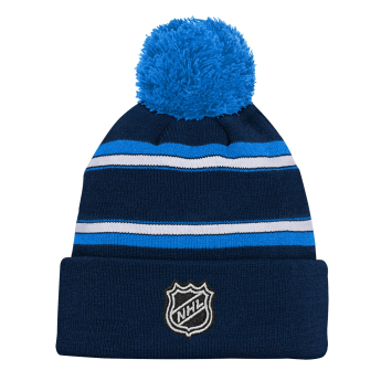 Winnipeg Jets детска зимна шапка Jacquard Cuffed Knit With Pom