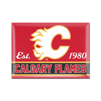 Calgary Flames магнит red 1980