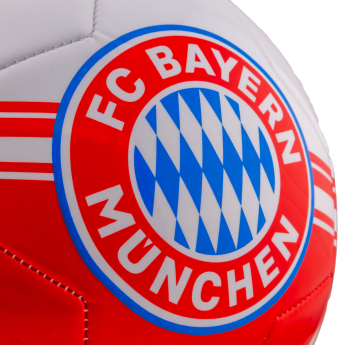 FC Bayern Munich футболна топка crest on a striking red and white - Size 5