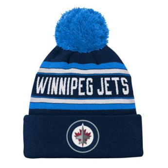 Winnipeg Jets детска зимна шапка Wordmark Cuffed Pom