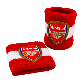 Arsenal FC накитници 2 pack red with white Wristbands