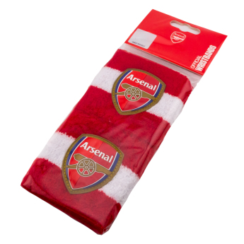Arsenal FC накитници 2 pack red with white Wristbands