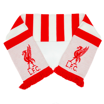 Liverpool FC зимен шал Bar Scarf with red fringe