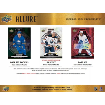 NHL кутии хокей карти NHL 2022-23 Upper Deck Allure Blaster Box